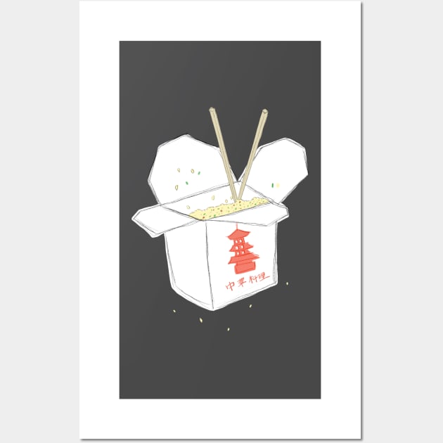 Chinese Take Away Box Wall Art by Marinaaa010